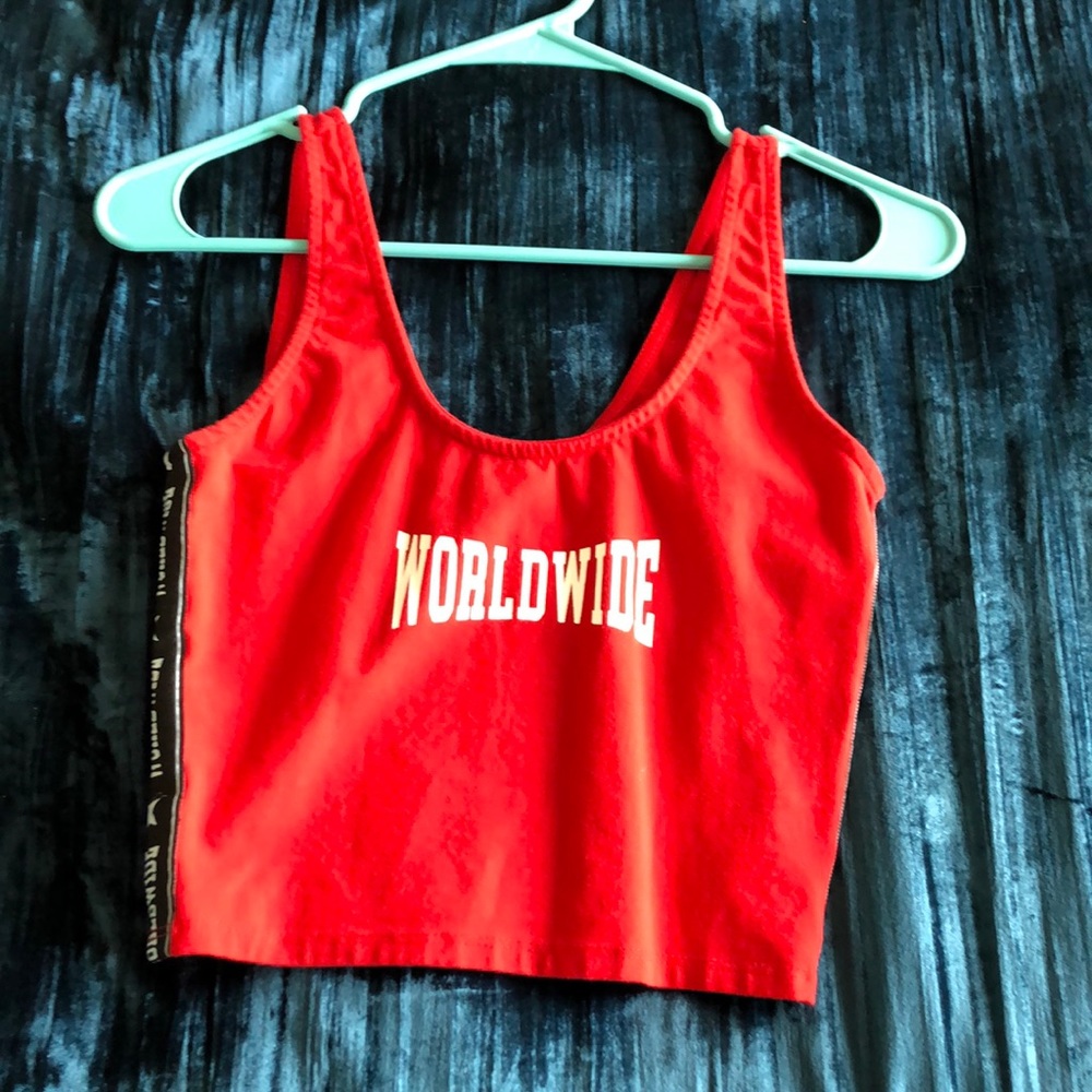 Red tank top